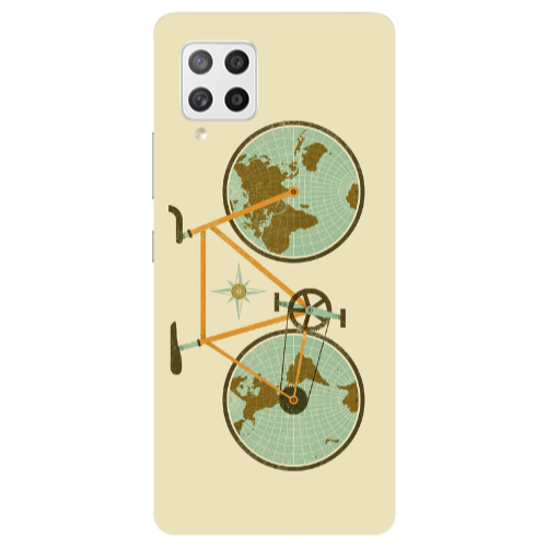 Samsung A42 5G Bike map Transparent Silicone TPU Θήκη