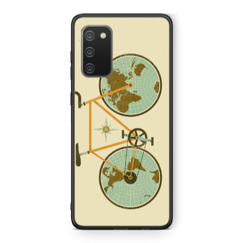 Samsung A02s Bike map Black Glossy Θήκη