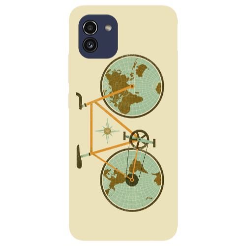 Samsung A03 Bike map Transparent Silicone TPU Θήκη