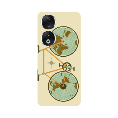 Honor 90 5G Bike map Transparent Silicone TPU Θήκη