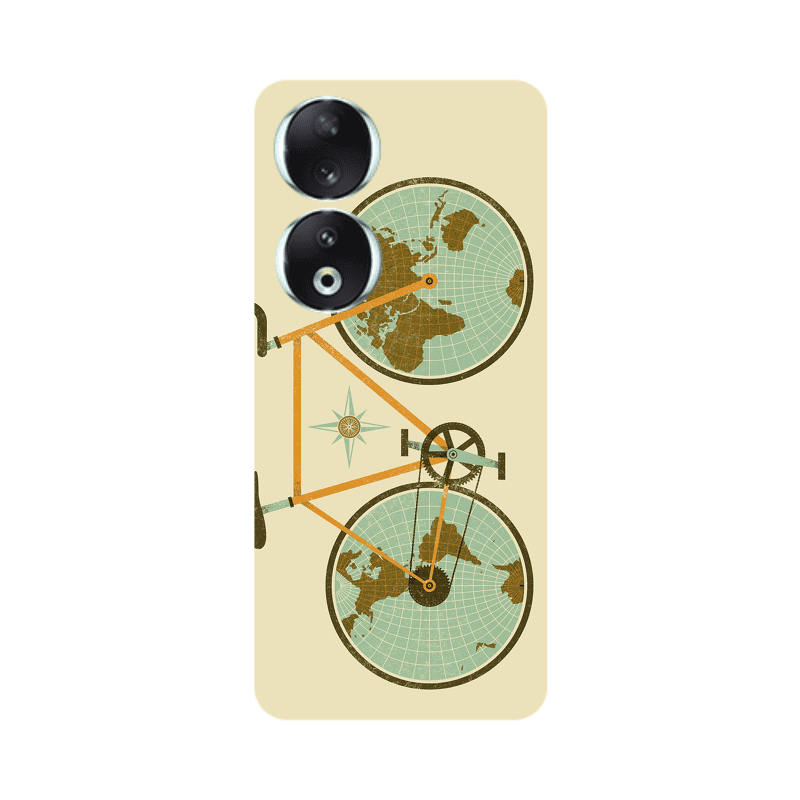 Honor 90 5G Bike map Transparent Silicone TPU Θήκη