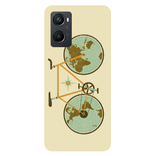 Oppo A 96 Bike map Transparent Silicone TPU Θήκη