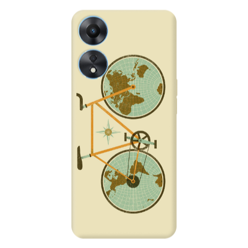 Oppo A 98 Bike map Transparent Silicone TPU Θήκη