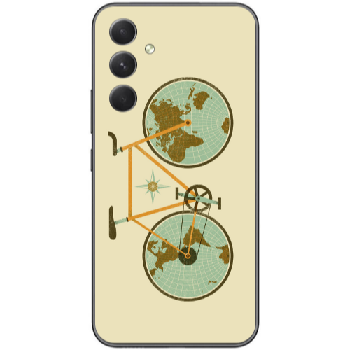 Samsung Galaxy A25 Bike map Transparent Silicone TPU Θήκη