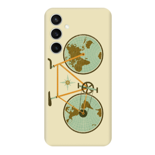 Samsung S24 Bike map Transparent Silicone TPU Θήκη