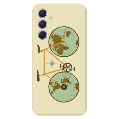 Samsung A55 Bike map Transparent Silicone TPU Θήκη