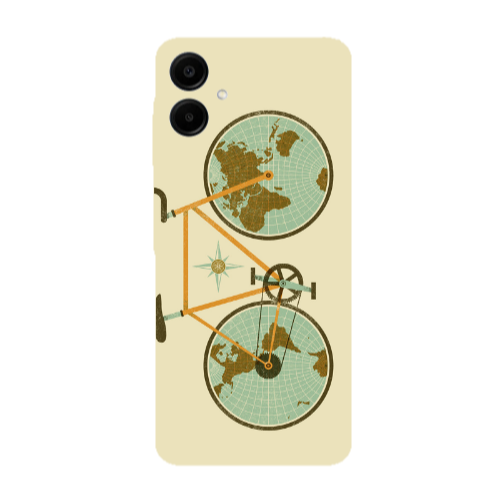 Samsung A06 Bike map Transparent Silicone TPU Θήκη