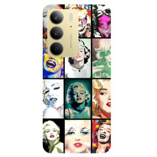 Realme C 75 Marilyn Monroe Transparent Silicone TPU Θήκη