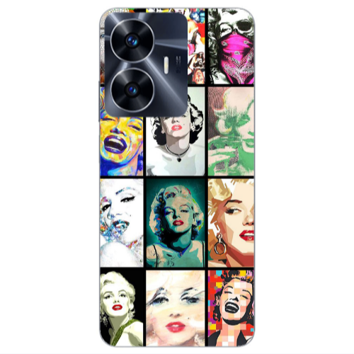 Realme Note 50 Marilyn Monroe Transparent Silicone TPU Θήκη