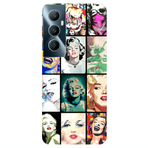 Realme C65 Marilyn Monroe Transparent Silicone TPU Θήκη
