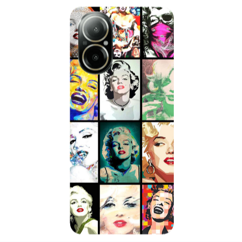 Realme C67 Marilyn Monroe Transparent Silicone TPU Θήκη