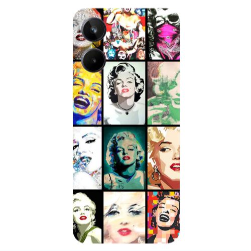 Realme 10 Marilyn Monroe Transparent Silicone TPU Θήκη