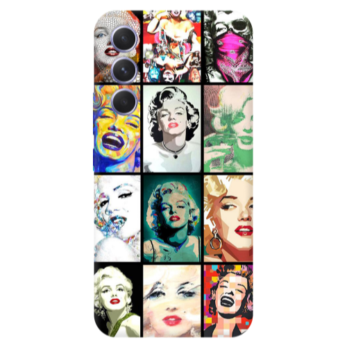 Samsung A56 Marilyn Monroe Transparent Silicone TPU Θήκη