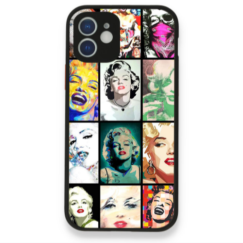 Apple iPhone 12 Marilyn Monroe Black Glossy Θήκη