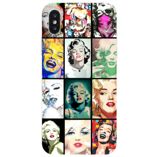 Apple iPhone X Marilyn Monroe Transparent Silicone TPU Θήκη