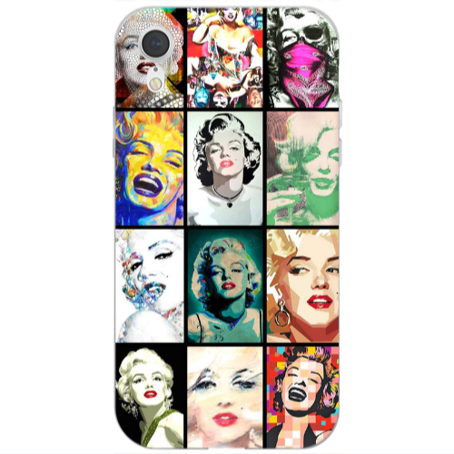 Apple iPhone Xr Marilyn Monroe Transparent Silicone TPU Θήκη