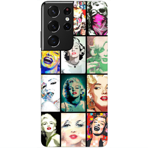 Samsung S21 Ultra Marilyn Monroe Transparent Silicone TPU Θήκη