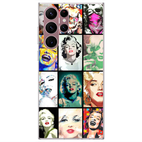 Samsung S22 Ultra Marilyn Monroe Transparent Silicone TPU Θήκη