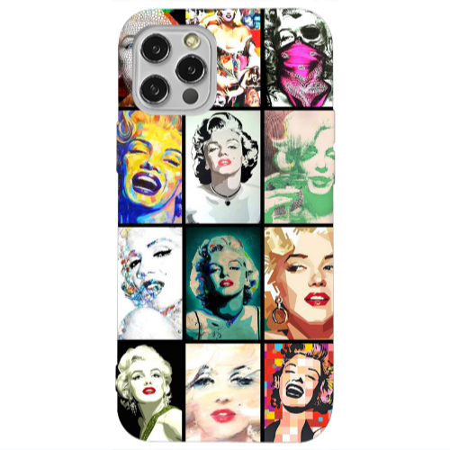 Apple iPhone 12 Pro Marilyn Monroe Transparent Silicone TPU Θήκη