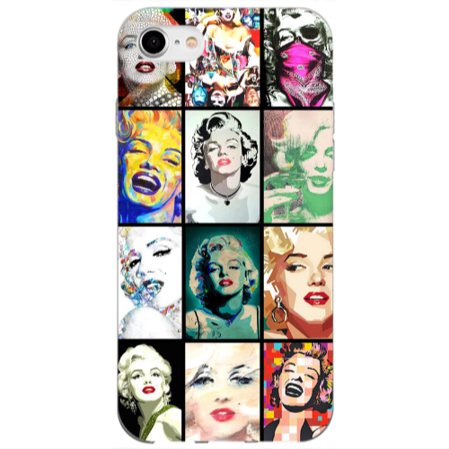 Apple iPhone 7 Marilyn Monroe Transparent Silicone TPU Θήκη