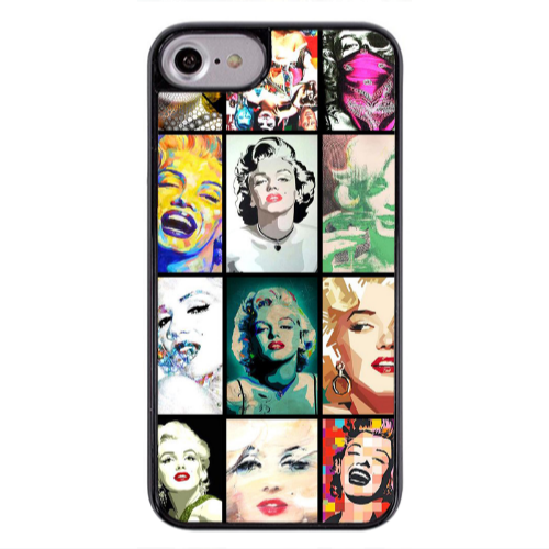 Apple iPhone 7 Marilyn Monroe Black Glossy Θήκη
