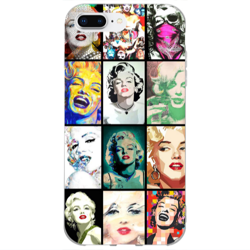 Apple iPhone 7 Plus Marilyn Monroe Transparent Silicone TPU Θήκη
