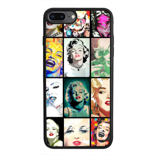 Apple iPhone 7 Plus Marilyn Monroe Black Glossy Θήκη
