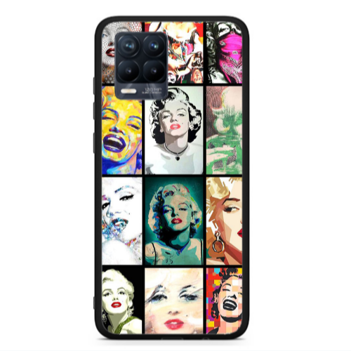 Realme 8  Marilyn Monroe Black Glossy Θήκη