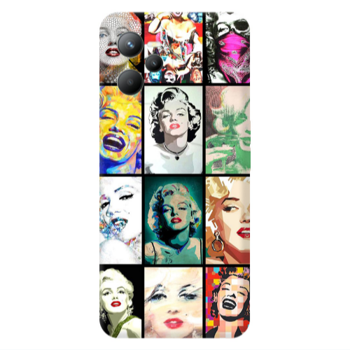 Realme C35 Marilyn Monroe Transparent Silicone TPU Θήκη