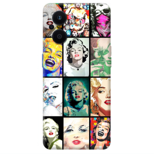 Oppo Reno 7 Lite Marilyn Monroe Transparent Silicone TPU Θήκη