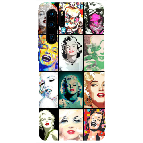 Huawei P30 Pro Marilyn Monroe Transparent Silicone TPU Θήκη