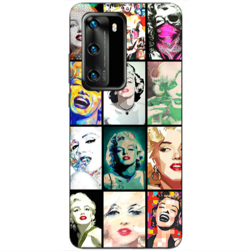 Huawei P40 Marilyn Monroe Transparent Silicone TPU Θήκη
