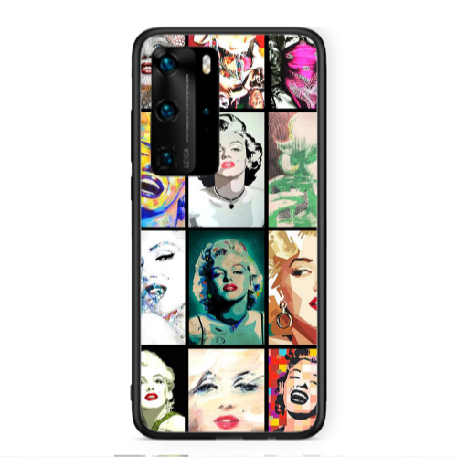 Huawei P40 Pro Marilyn Monroe Black Glossy Θήκη