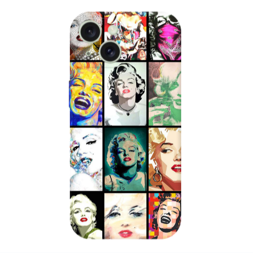 Apple iPhone 15 Plus Marilyn Monroe Transparent Silicone TPU Θήκη