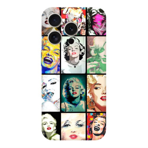Apple iPhone 15 Pro Max Marilyn Monroe Transparent Silicone TPU Θήκη