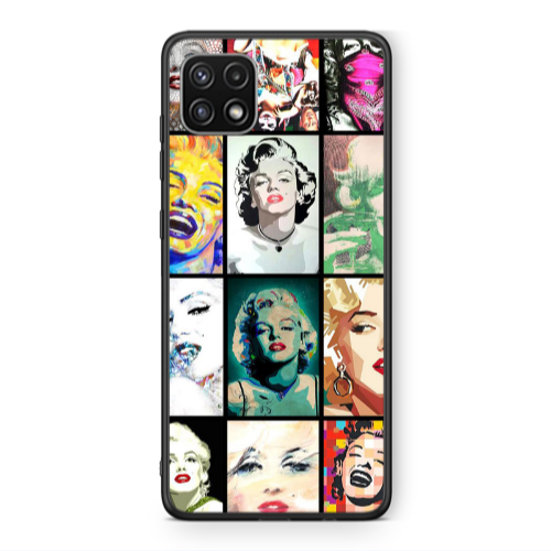 Samsung A22 5G Marilyn Monroe Black Glossy Θήκη
