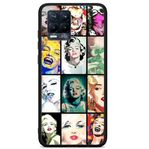 Realme 8 i Marilyn Monroe Black Glossy Θήκη