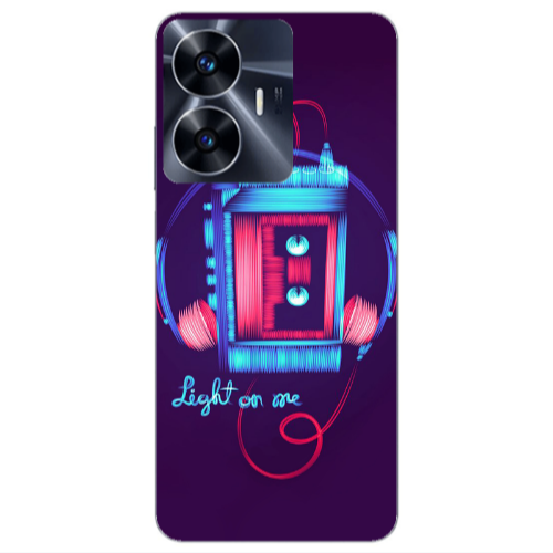 Realme Note 50 Light on me Transparent Silicone TPU Θήκη