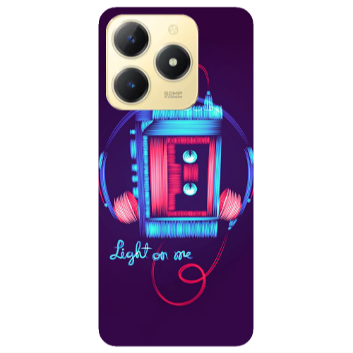 Realme C61 Light on me Transparent Silicone TPU Θήκη