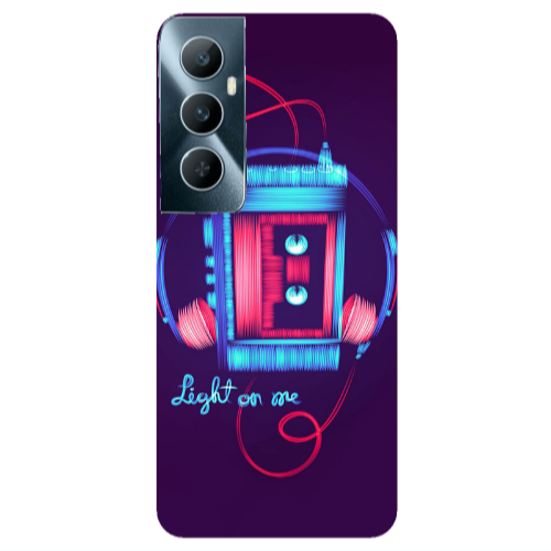 Realme C65 Light on me Transparent Silicone TPU Θήκη