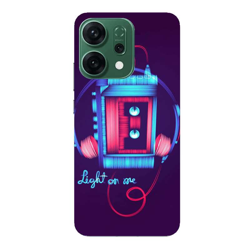Oppo RENO 14 Light on me Transparent Silicone TPU Θήκη