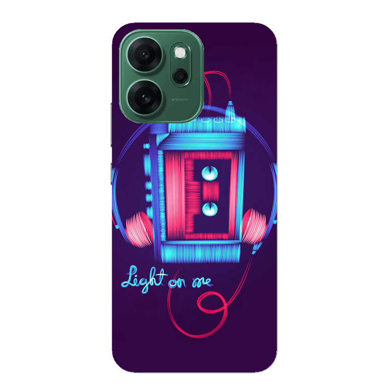 Oppo 14 F Light on me Transparent Silicone TPU Θήκη