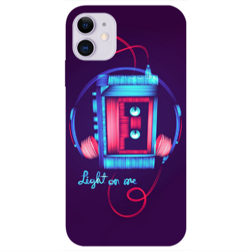Apple iPhone 11  Light on me Transparent Silicone TPU Θήκη