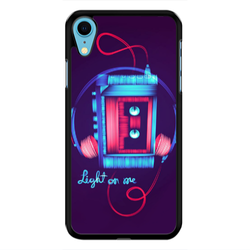 Apple iPhone Xr Light on me Black Glossy Θήκη