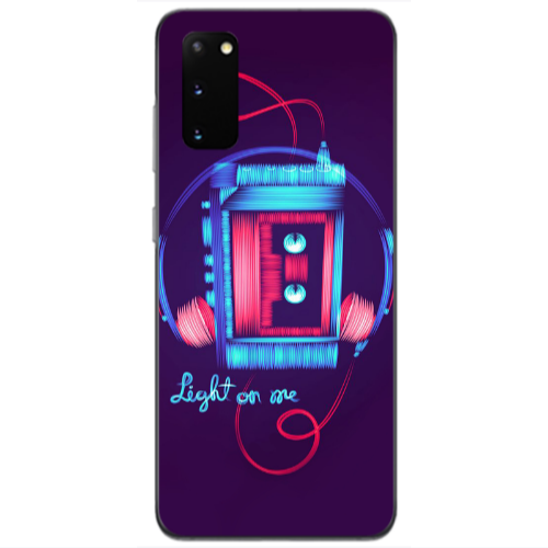 Samsung S20 Light on me Transparent Silicone TPU Θήκη