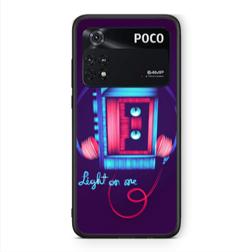 Xiaomi Poco M4 Pro 4G Light on me Black Glossy Θήκη