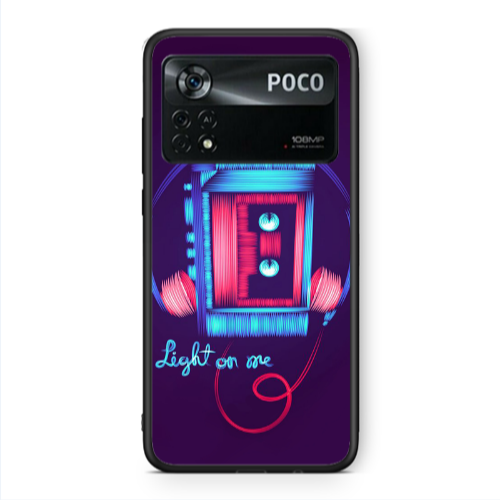 Xiaomi Poco X4 Pro Light on me Black Glossy Θήκη