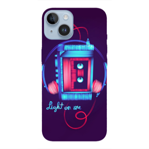 Apple iPhone 14  Light on me Transparent Silicone TPU Θήκη