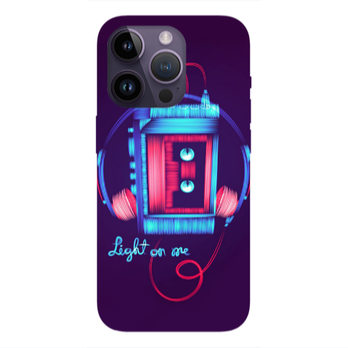 Apple iPhone 14 Pro Max Light on me Transparent Silicone TPU Θήκη