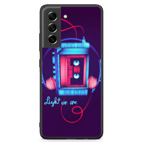 Samsung S21 FE Light on me Black Glossy Θήκη